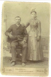 Hannah Carl 1890 Wedding Photo